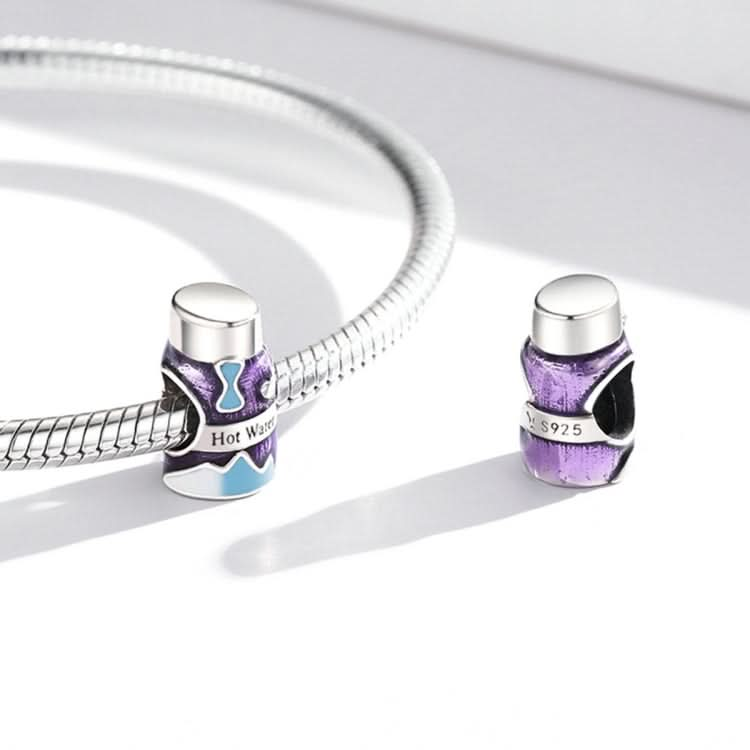 S925 Sterling Silver Mini Vacuum Cup Beads DIY Bracelet Necklace Accessories