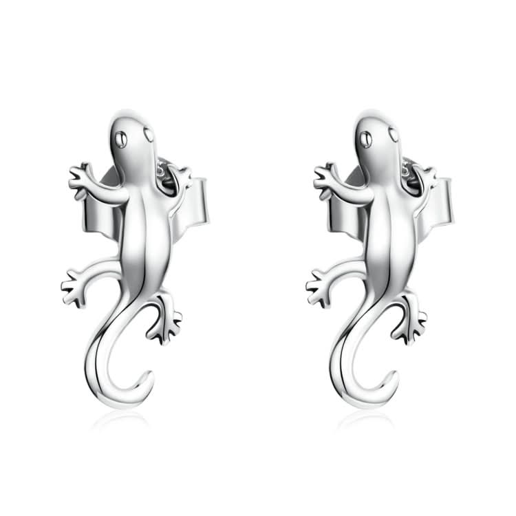 S925 Sterling Silver Creative Gecko Ear Studs Women Earrings Reluova