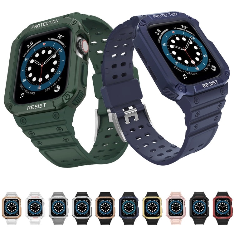 Silicone Integrated Replacement Strap Watchband For Apple Watch Series