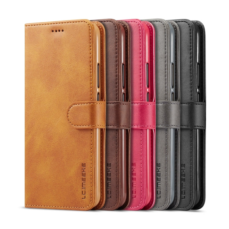 LC.IMEEKE Calf Texture Horizontal Flip Leather Case, with Holder & Card Slots & Wallet