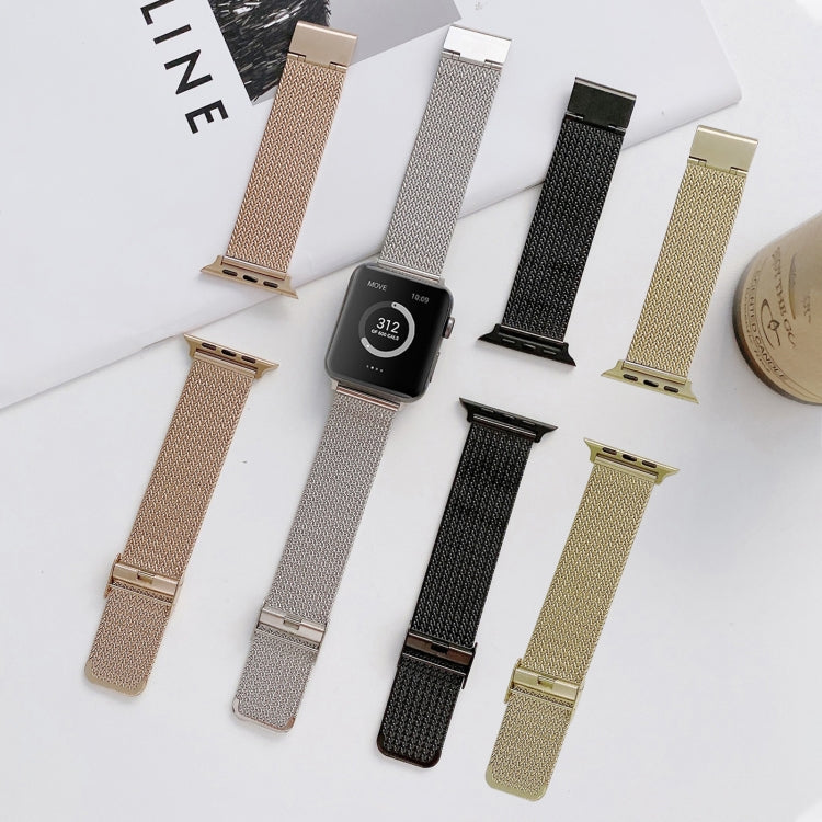 V-shaped Buckle Straight Steel Replacement Strap Watchband For Apple Watch Series