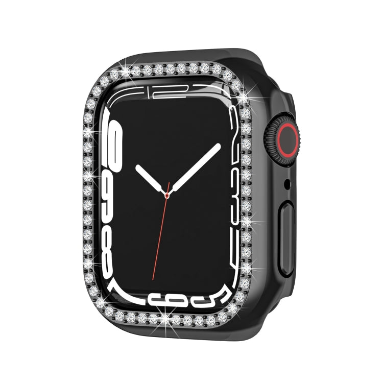 Electroplating PC Single Row Diamond Protective Case For Apple Watch Series