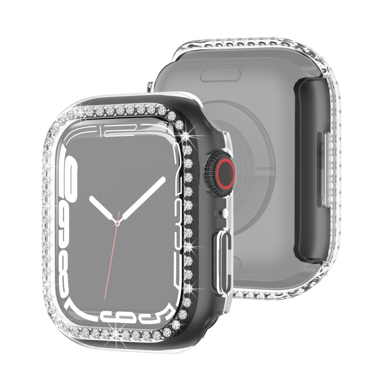 Electroplating PC Single Row Diamond Protective Case For Apple Watch Series