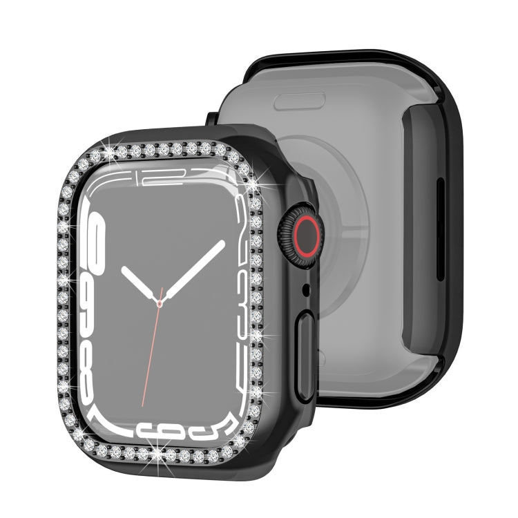 Electroplating PC Single Row Diamond Protective Case For Apple Watch Series