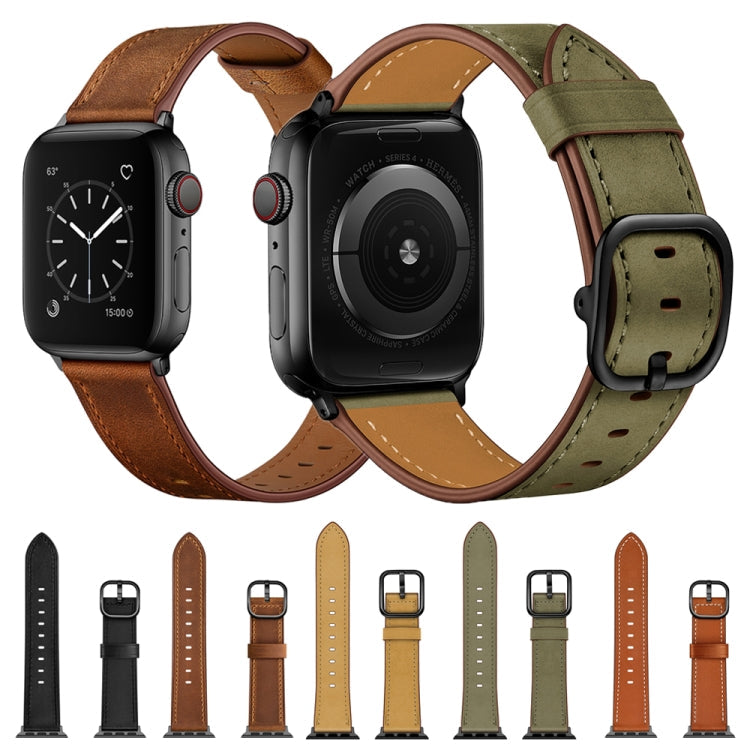 Leather Replacement Strap Watchband For Apple Watch Series