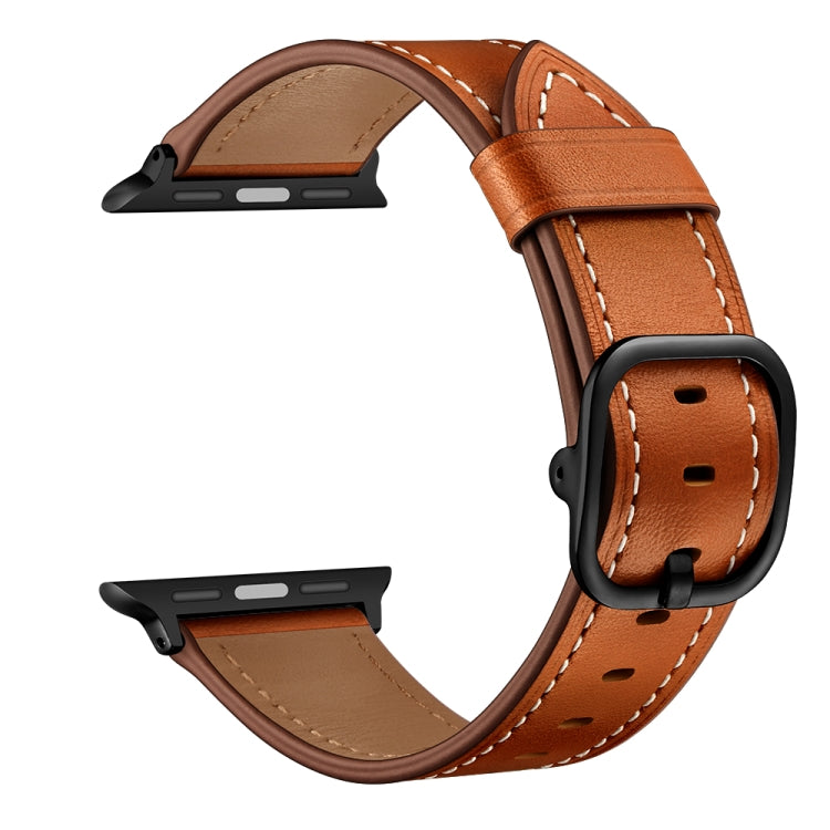 Leather Replacement Strap Watchband For Apple Watch Series