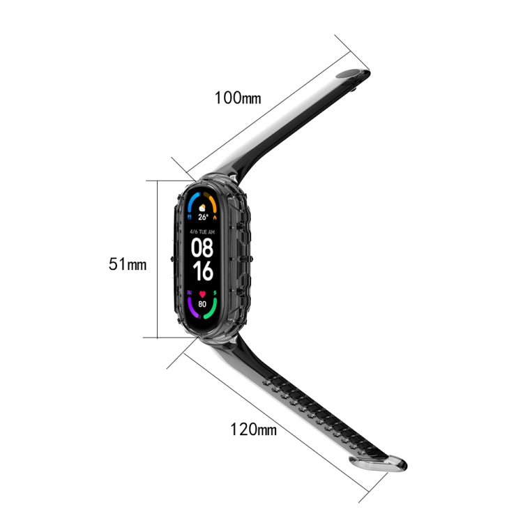 Universal TPU Integrated Replacement Strap Watchband