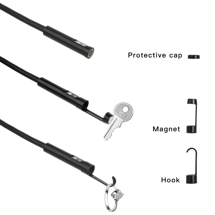 AN100 3 in 1 IP68 Waterproof USB-C / Type-C + Micro USB + USB Dual Cameras Industrial Didital Endoscope with 9 LEDs, Support Android System, Lens Diameter: 5.5mm Reluova