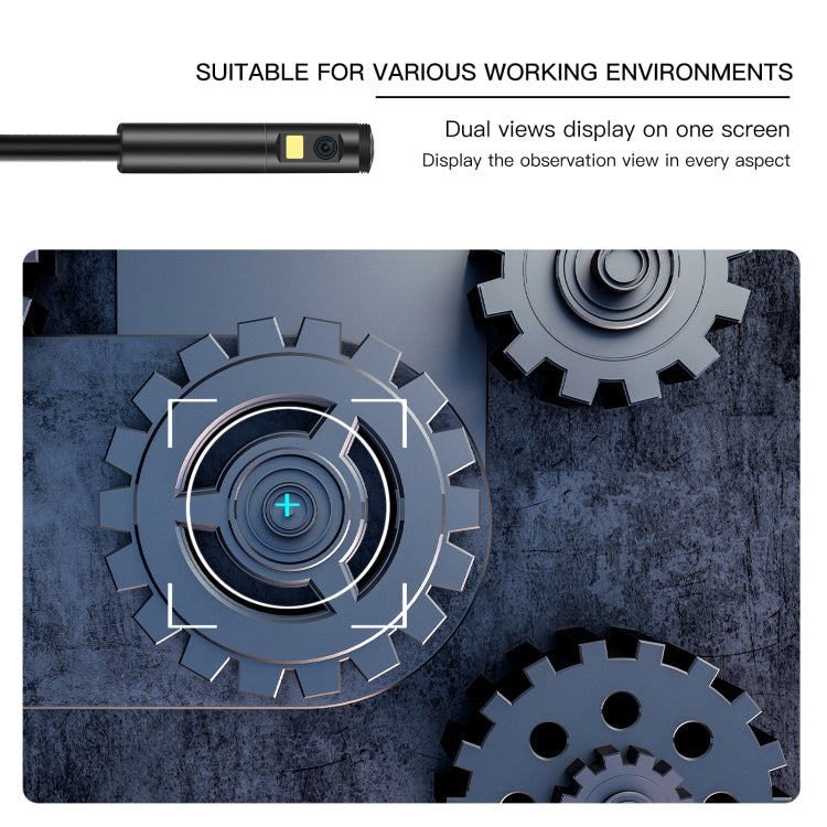 AN100 3-in-1 IP68 wasserdichtes USB-C/Typ-C + Micro USB + USB-Doppelkameras Industrielles digitales Endoskop mit 9 LEDs, unterstützt Android-System, Linsendurchmesser: 5,5 mm