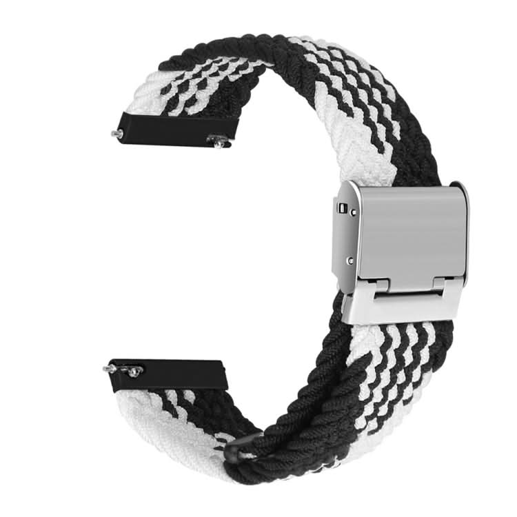 22mm Universal Nylon Braided Metal Buckle Strap