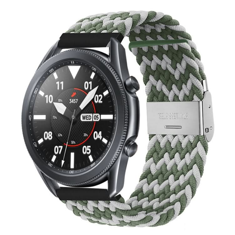 22mm Universal Nylon Braided Metal Buckle Strap