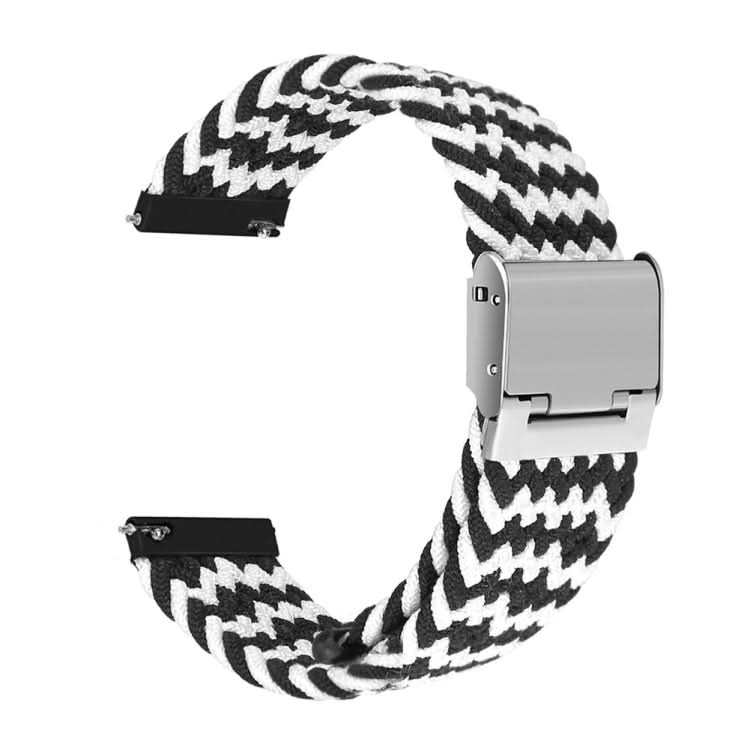 22mm Universal Nylon Braided Metal Buckle Strap