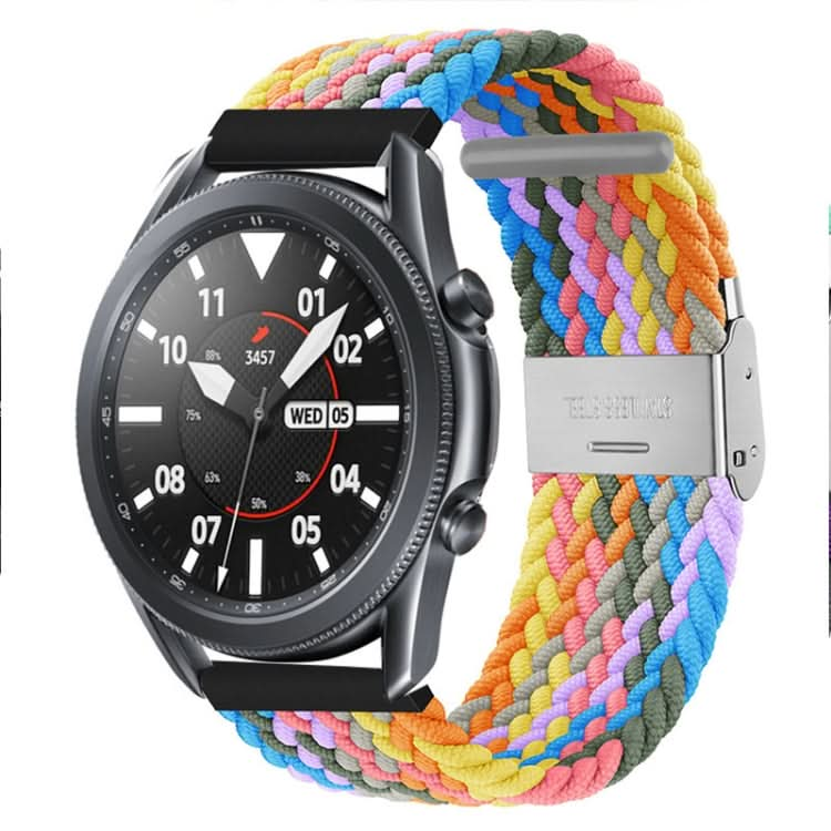 22mm Universal Nylon Braided Metal Buckle Strap