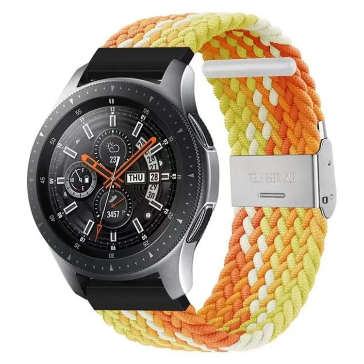 22mm Universal Nylon Braided Metal Buckle Strap