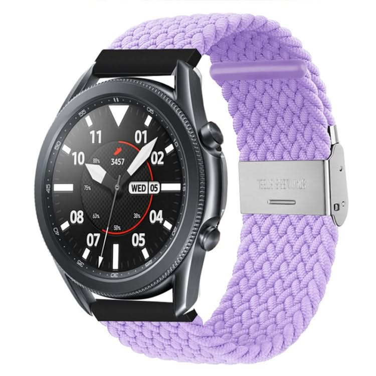 22mm Universal Nylon Braided Metal Buckle Strap