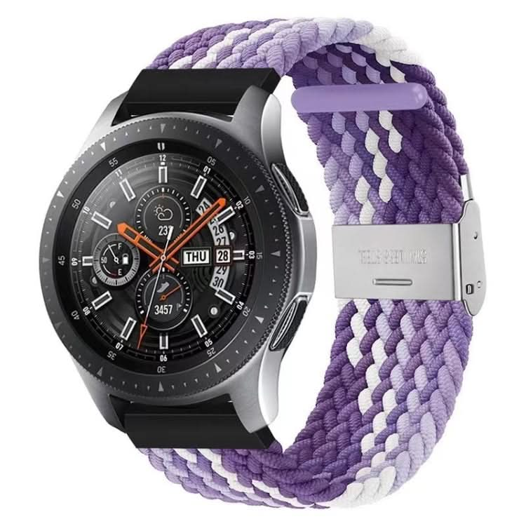 22mm Universal Nylon Braided Metal Buckle Strap