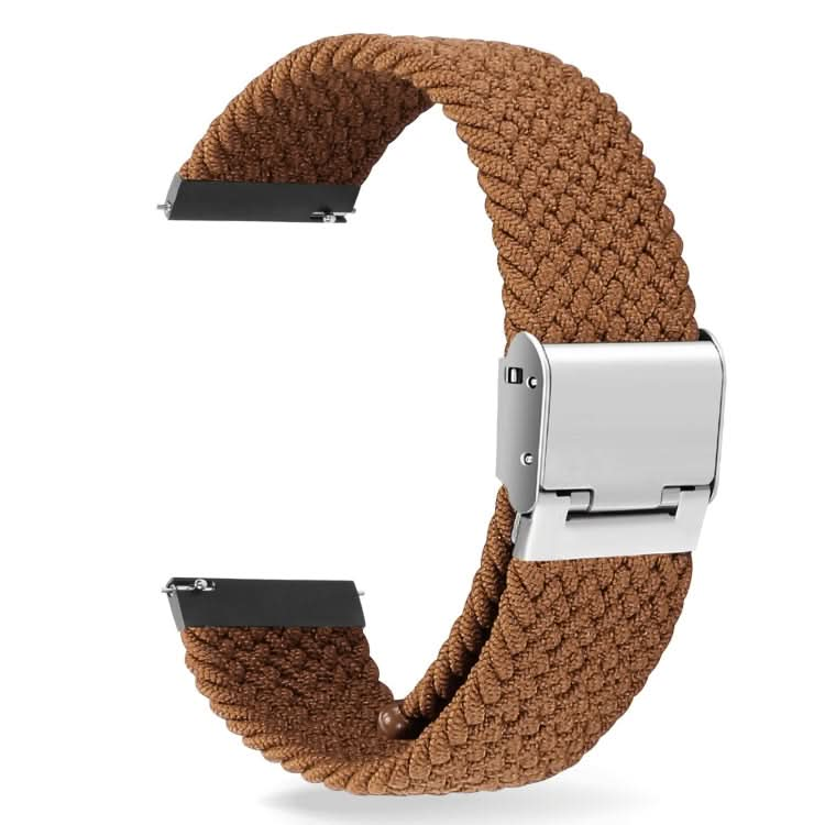 22mm Universal Nylon Braided Metal Buckle Strap