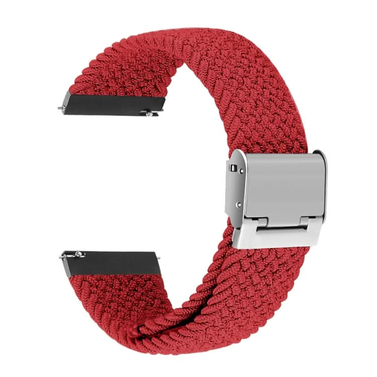 22mm Universal Nylon Braided Metal Buckle Strap