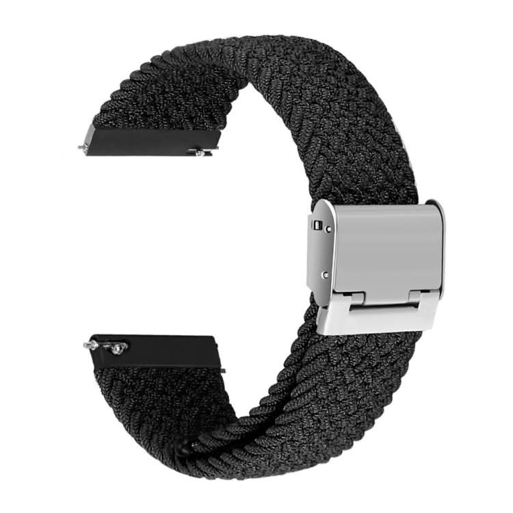 22mm Universal Nylon Braided Metal Buckle Strap