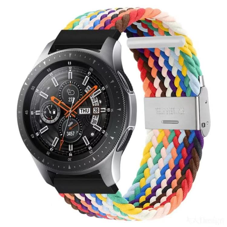 22mm Universal Nylon Braided Metal Buckle Strap