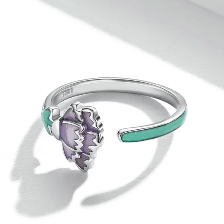 S925 Sterling Silver Carnation Women Open Ring Reluova