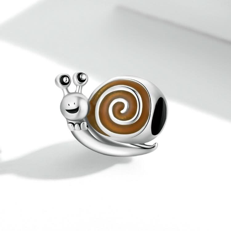 S925 Sterling Silver Mr. Snail Beads DIY Bracelet Necklace Accessories