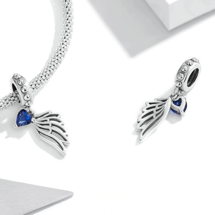 S925 Sterling Silver Hollow Wings Pendant DIY Bracelet Necklace Accessories