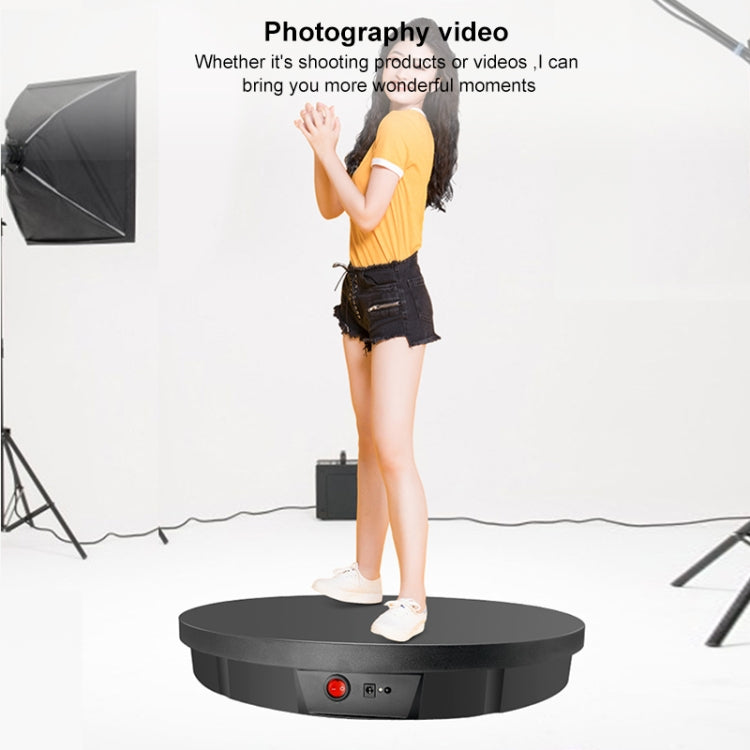 52cm Remote Control Electric Rotating Turntable Display Stand Video Shooting Props Turntable, Plug-in Power