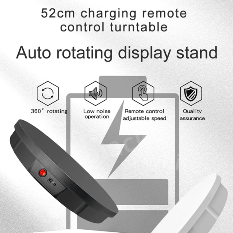 52cm Remote Control Electric Rotating Turntable Display Stand Video Shooting Props Turntable, Charging Power