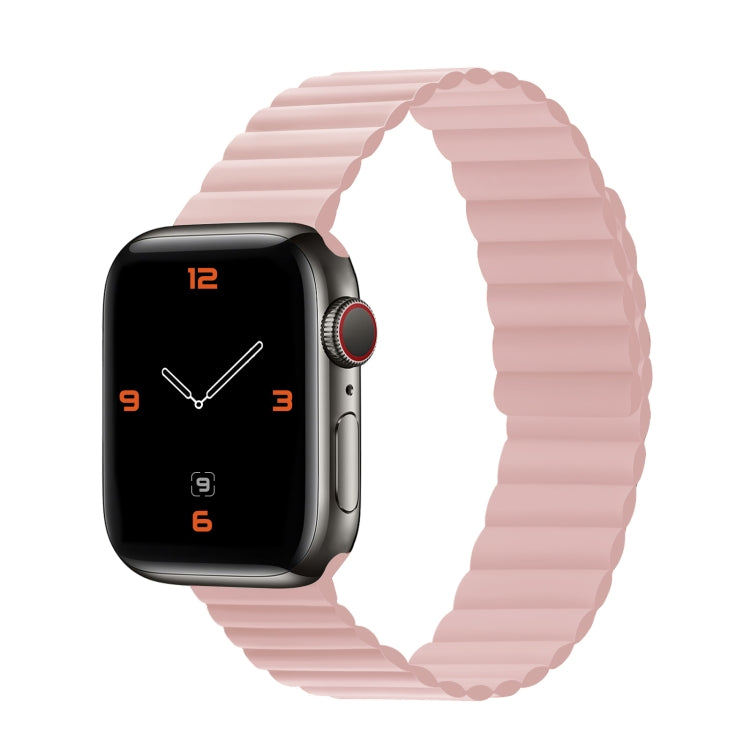 Silicone Magnetic Integrated Short Strap Watchband For Apple Watch Series