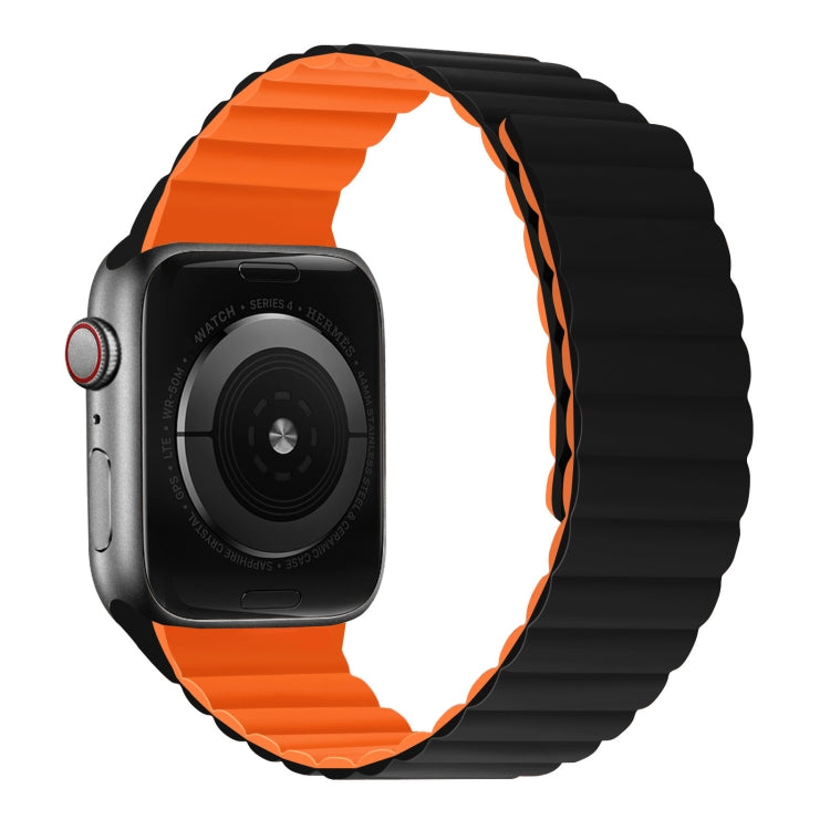 Silicone Magnetic Integrated Short Strap Watchband For Apple Watch Series