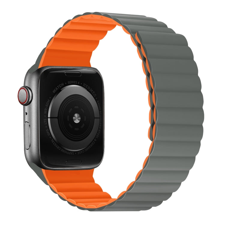 Silicone Magnetic Integrated Short Strap Watchband For Apple Watch Series