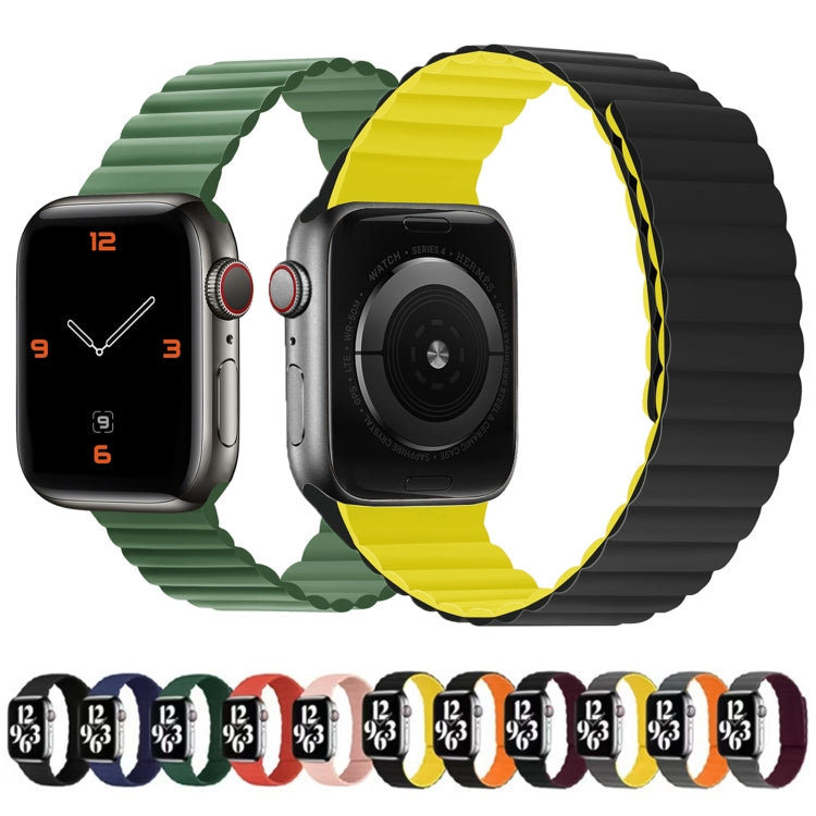 Silicone Magnetic Integrated Short Strap Watchband For Apple Watch Series