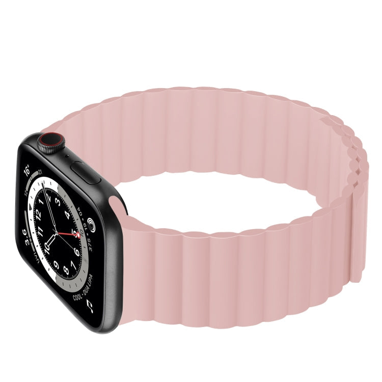 Silicone Magnetic Integrated Long Strap Watchband For Apple Watch Series