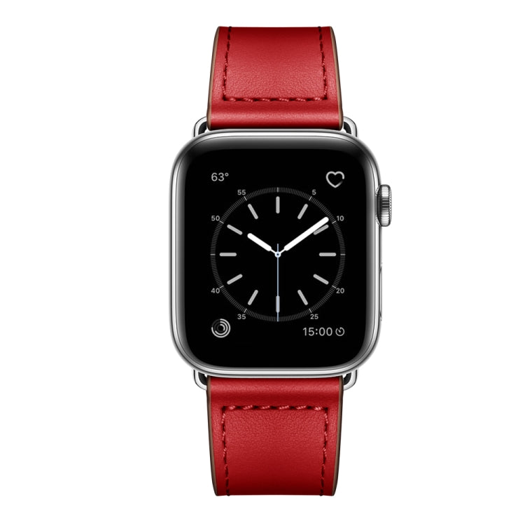 Leather Replacement Watchband For Apple Watch Series