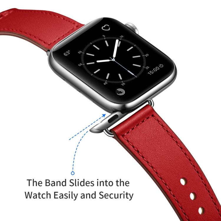 Leather Replacement Watchband For Apple Watch Series