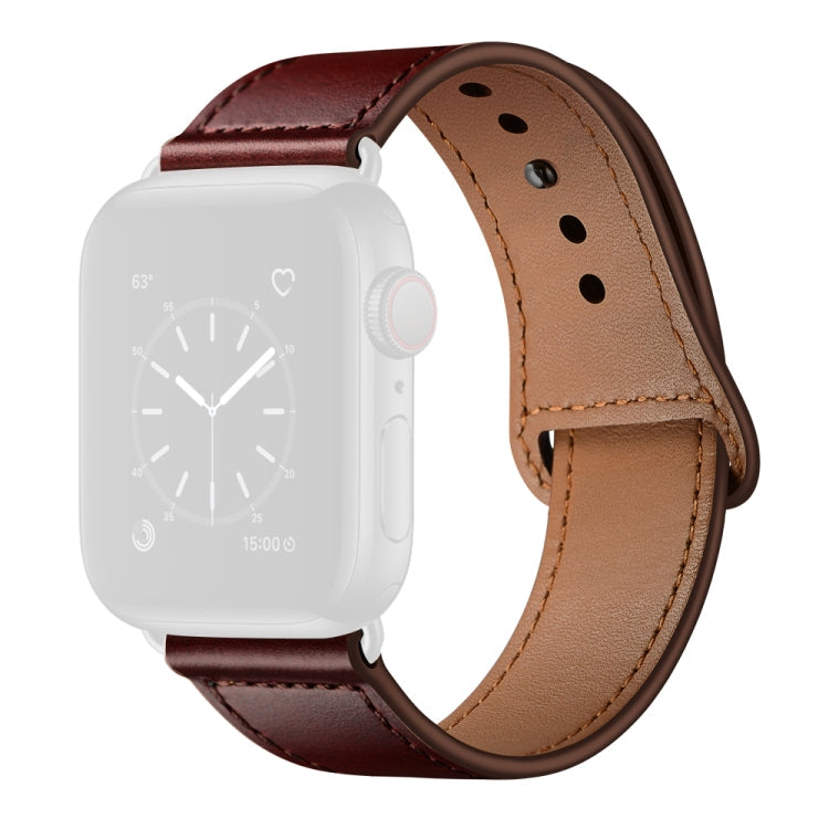 Leather Replacement Watchband For Apple Watch Series