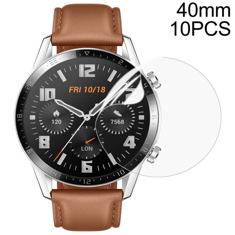 10 PCS TPU Round HD Soft Hydrogel Film Watch Screen Protector