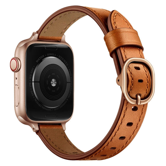 14mm Leather Strap Watchband For Apple Watch Series