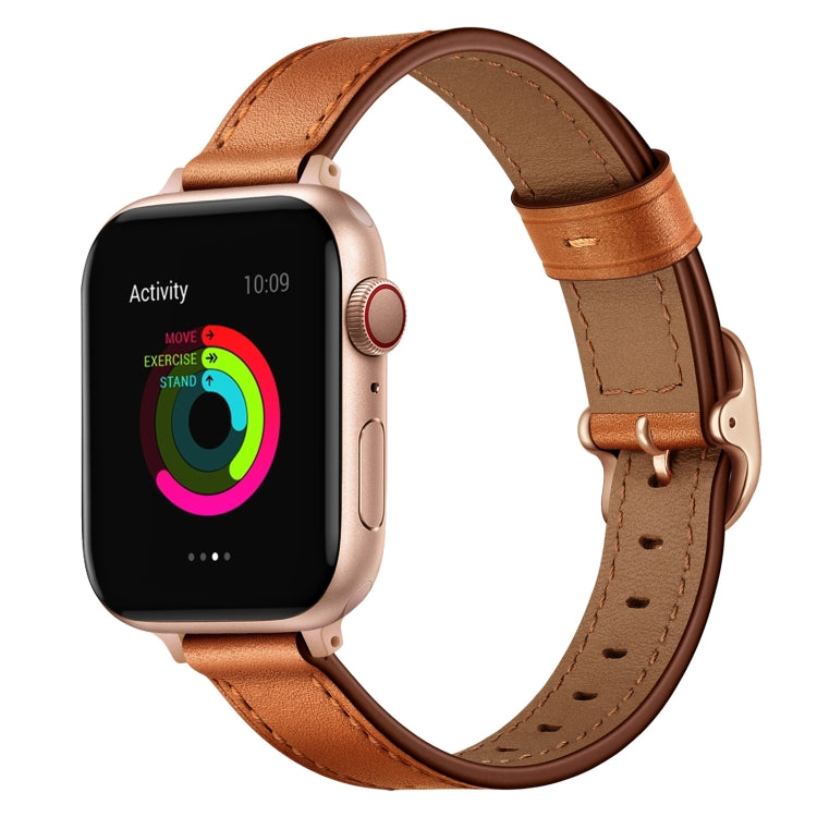 14mm Leather Strap Watchband For Apple Watch Series