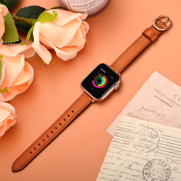 14mm Leather Strap Watchband For Apple Watch Series