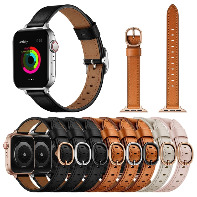 14mm Leather Strap Watchband For Apple Watch Series