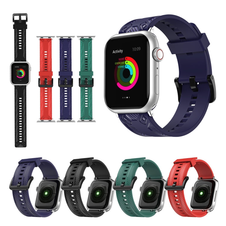 Carbon Fiber Texture Replacement Watchband For Apple Watch Series