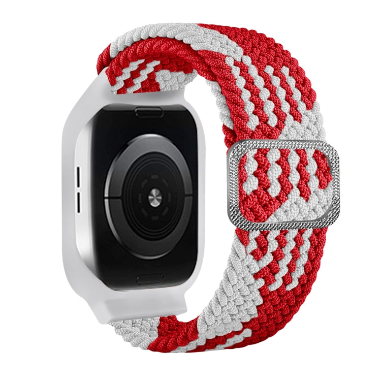 TPU Frame Buckle Braid Integrated Replacement Watchband For Apple Watch Series