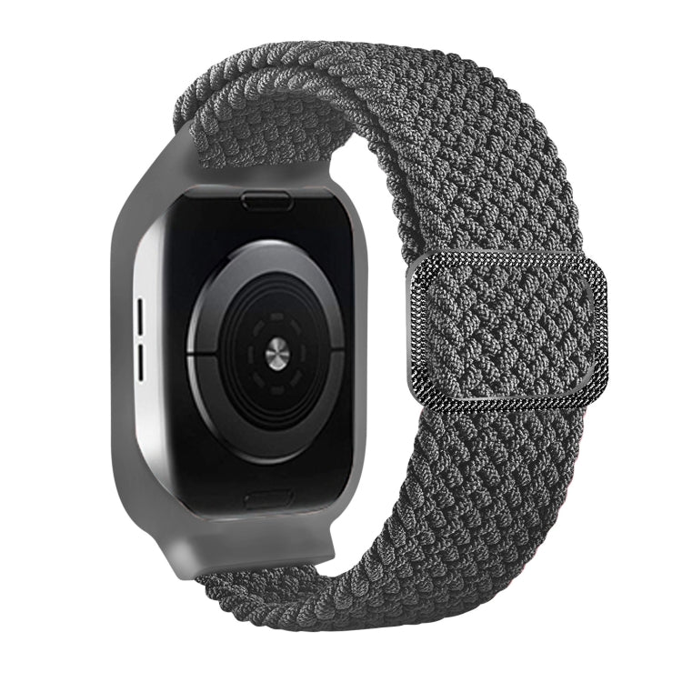 TPU Frame Buckle Braid Integrated Replacement Watchband For Apple Watch Series