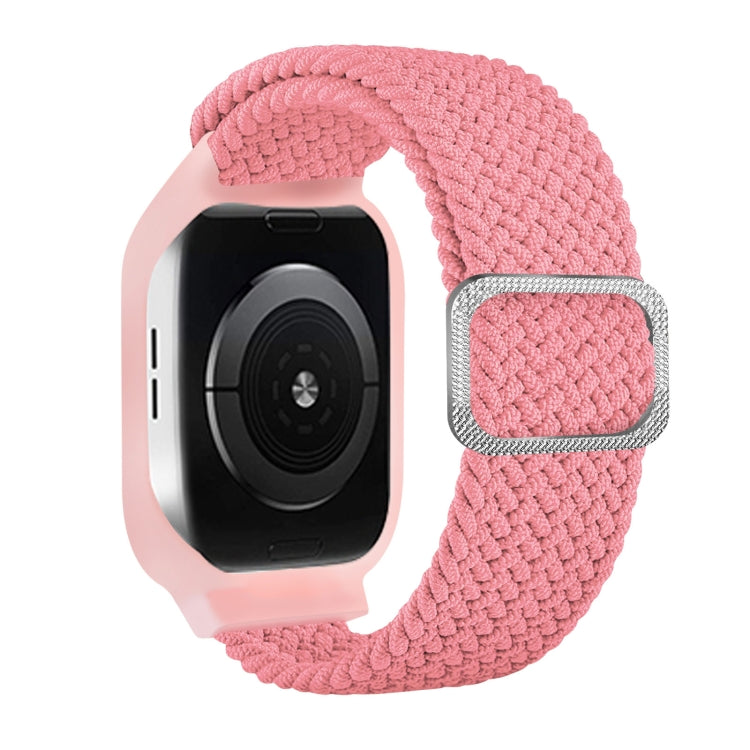 TPU Frame Buckle Braid Integrated Replacement Watchband For Apple Watch Series