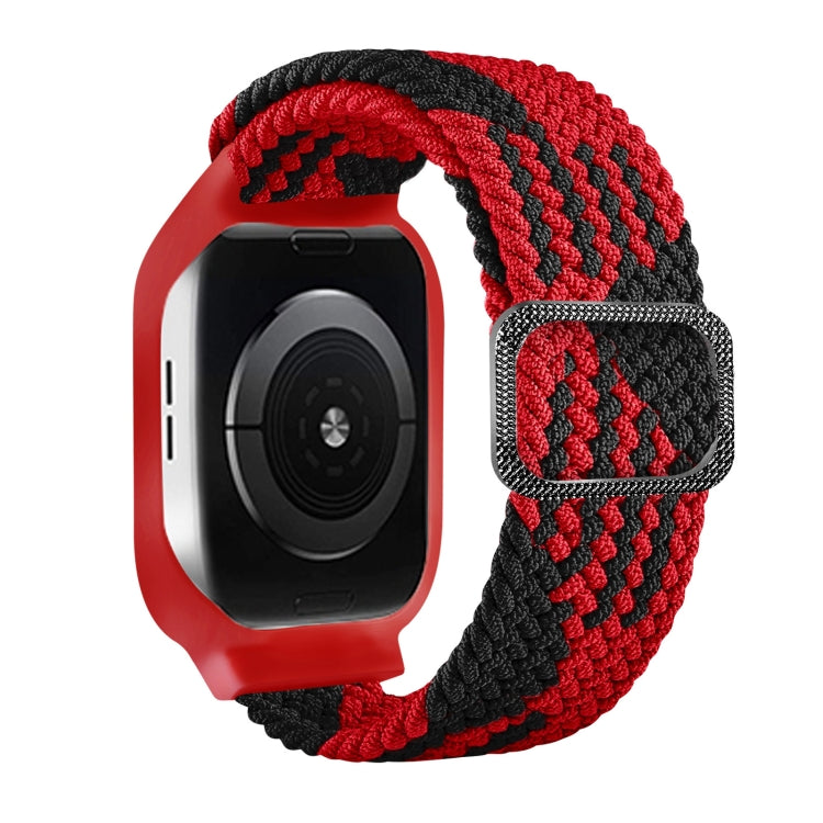 TPU Frame Buckle Braid Integrated Replacement Watchband For Apple Watch Series