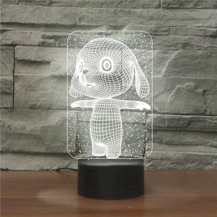 Black Base Creative 3D LED Decorative Night Light, USB with Touch Button Version My Store