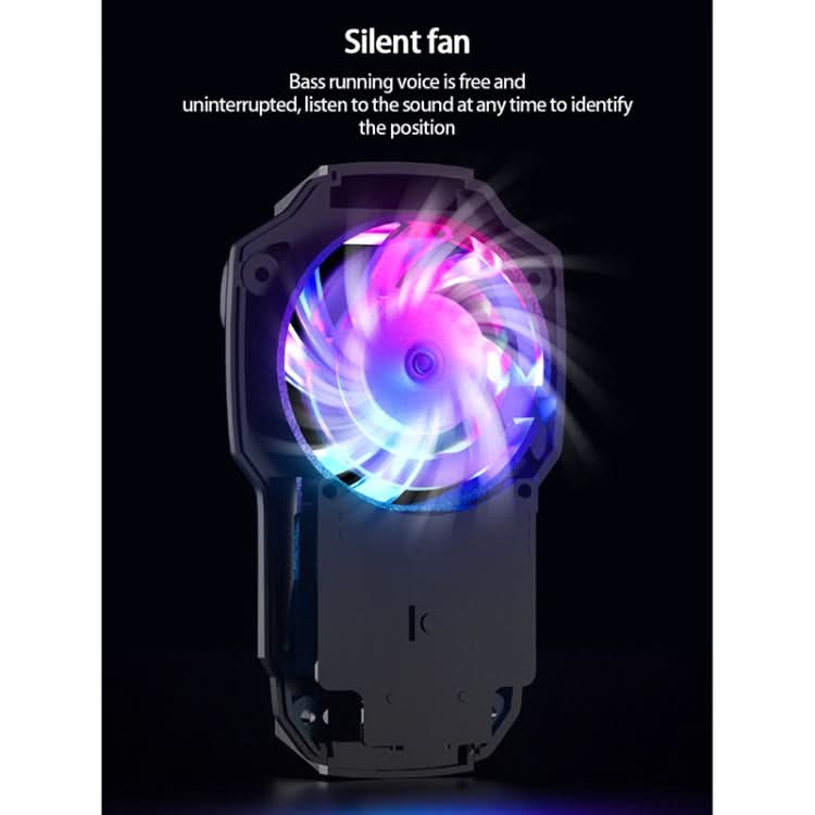 MeMo FL05 Fan Mobile Phone Radiator with Colorful Lights