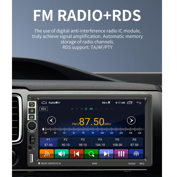 S-8802C 7 inch IPS Screen Car Android Player GPS Navigation Bluetooth Touch FM Radio, Support Mirror Link & FM & WIFI & Steering Wheel Control ÎҵÄÉ̵ê